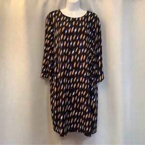 Sandwich Dress Women’s Size Large Bold Print Midi